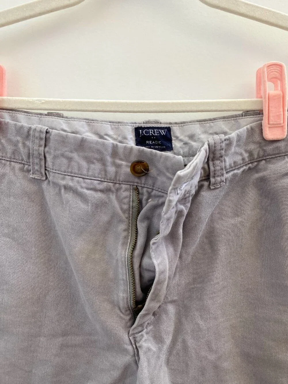 J. Crew Light Grey Reade Chino Shorts Size 32